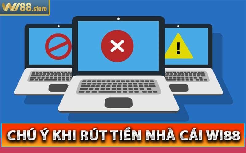 Chú ý khi rút tiền nhà cái wi88